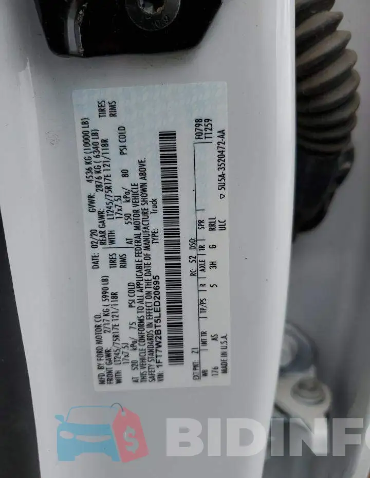 1FT7W2BT5LED20695 Photo# 10