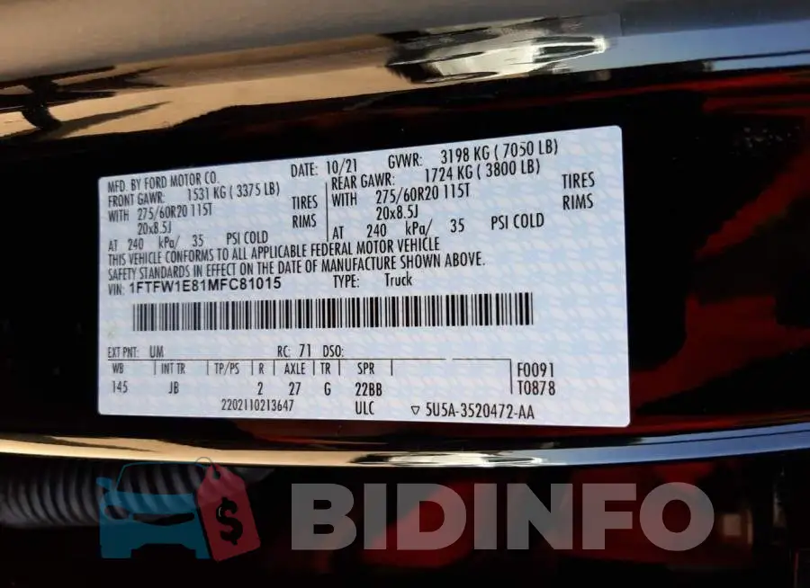 1FTFW1E81MFC81015 Photo# 10