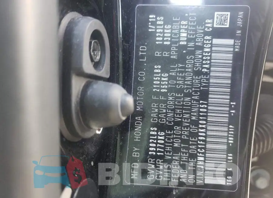 JHMFC1F98KX011057 Photo# 10