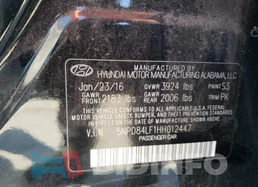 5NPD84LF1HH012447 Photo# 10