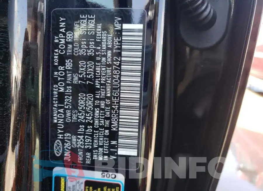 KM8R54HE6LU048742 Photo# 10