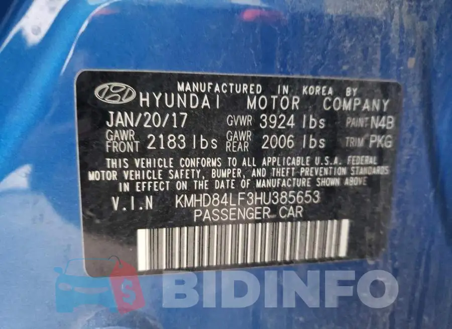 KMHD84LF3HU385653 Photo# 10