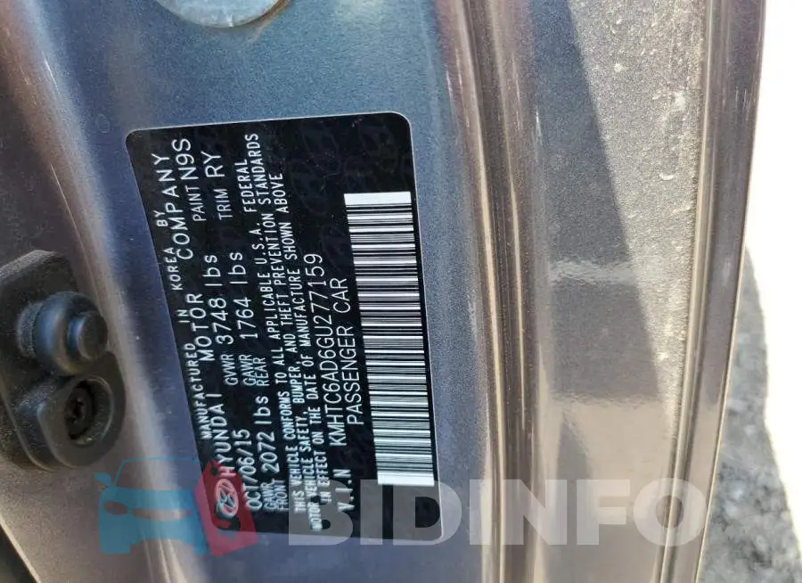 KMHTC6AD6GU277159 Photo# 10