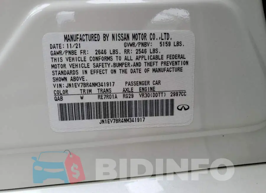 JN1EV7BR4NM341917 Photo# 10
