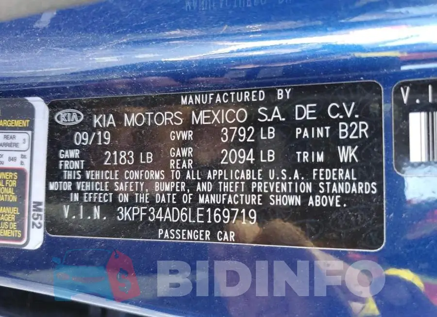 3KPF34AD6LE169719 Photo# 10