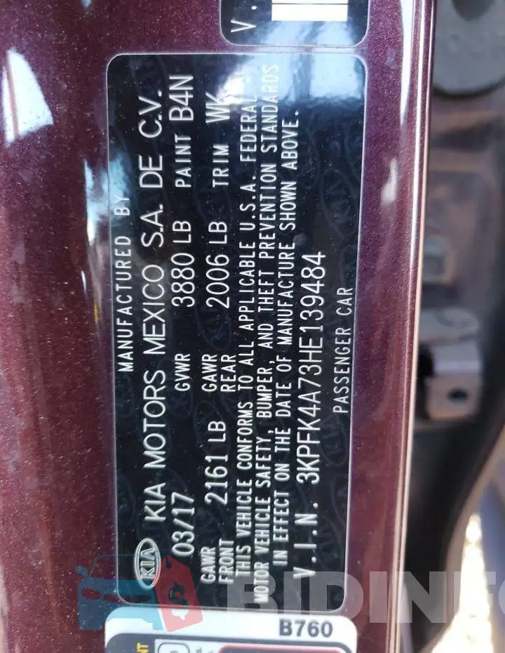 3KPFK4A73HE139484 Photo# 10