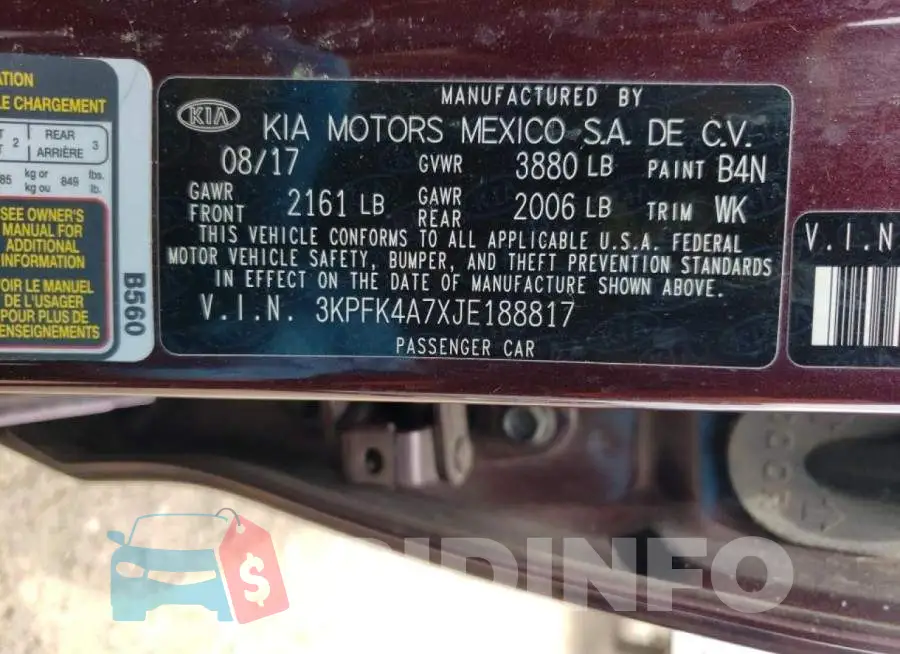 3KPFK4A7XJE188817 Photo# 10