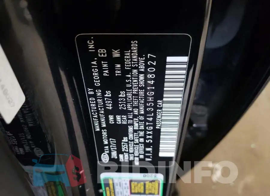 5XXGT4L35HG148027 Photo# 10