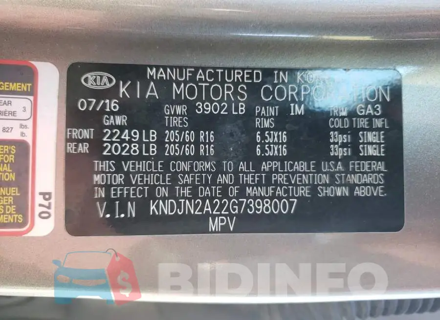 KNDJN2A22G7398007 Photo# 10