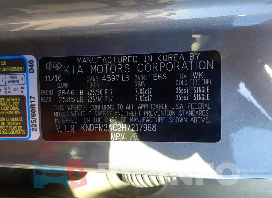 KNDPM3AC2H7217968 Photo# 10