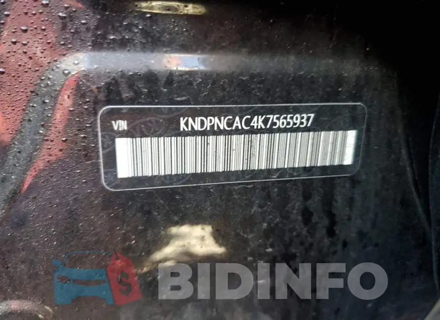 KNDPNCAC4K7565937 Photo# 10