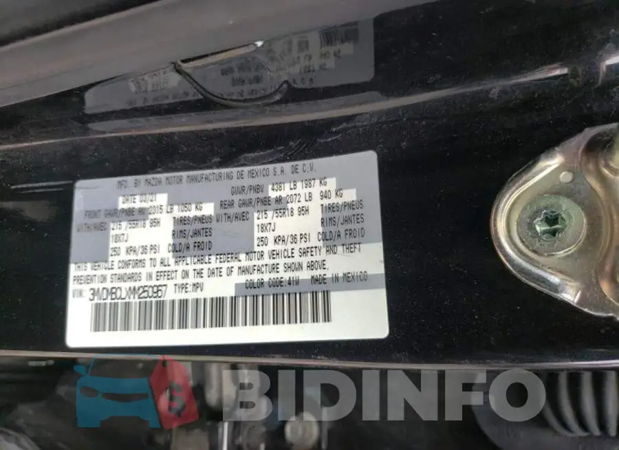 3MVDMBCLXMM250967 Photo# 10
