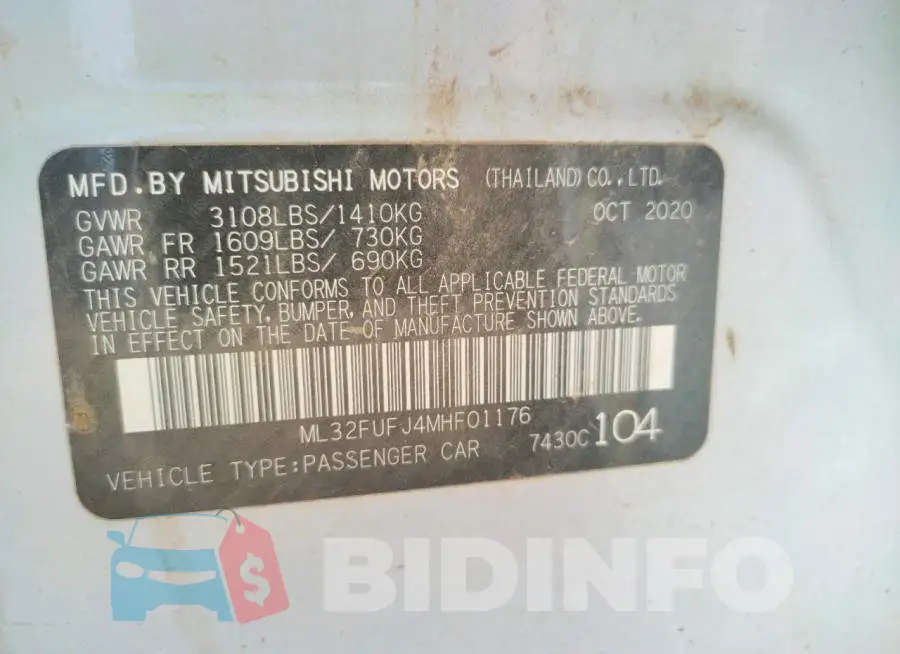 ML32FUFJ4MHF01176 Photo# 10