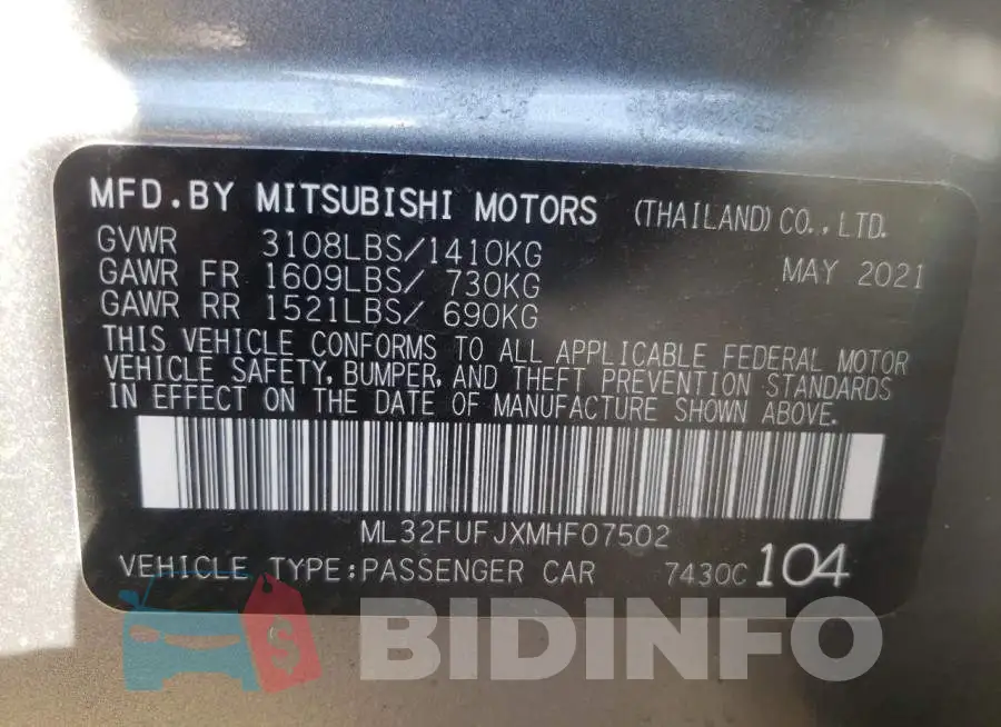ML32FUFJXMHF07502 Photo# 10