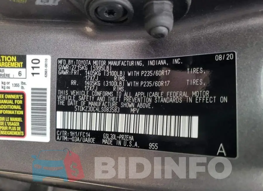 5TDKZ3DC4LS083583 Photo# 10