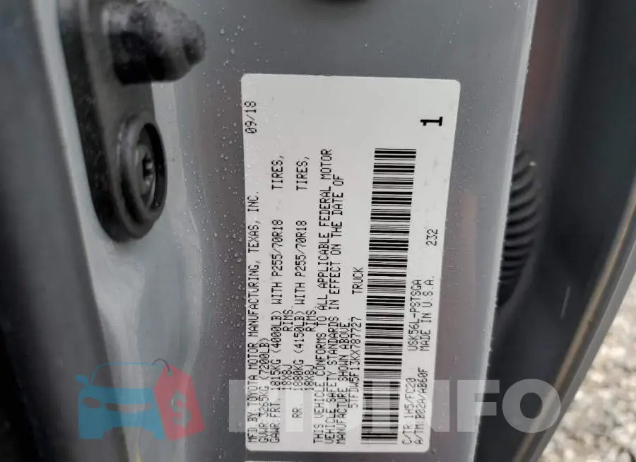 5TFDW5F13KX787727 Photo# 10