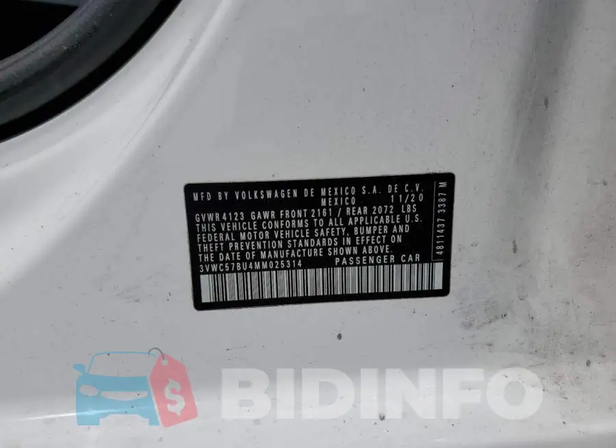 3VWC57BU4MM025314 Photo# 10