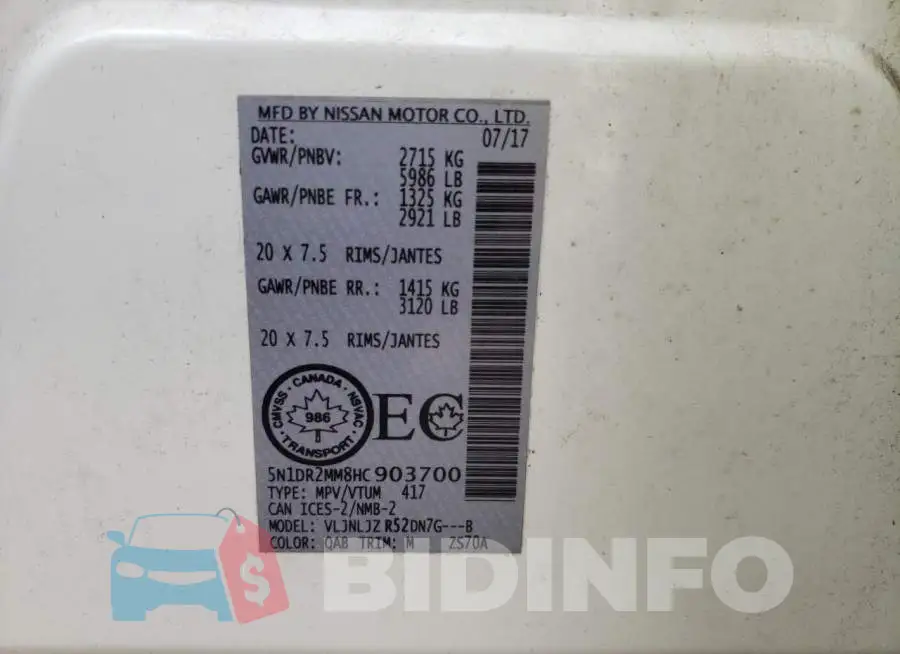 5N1DR2MM8HC903700 Photo# 10