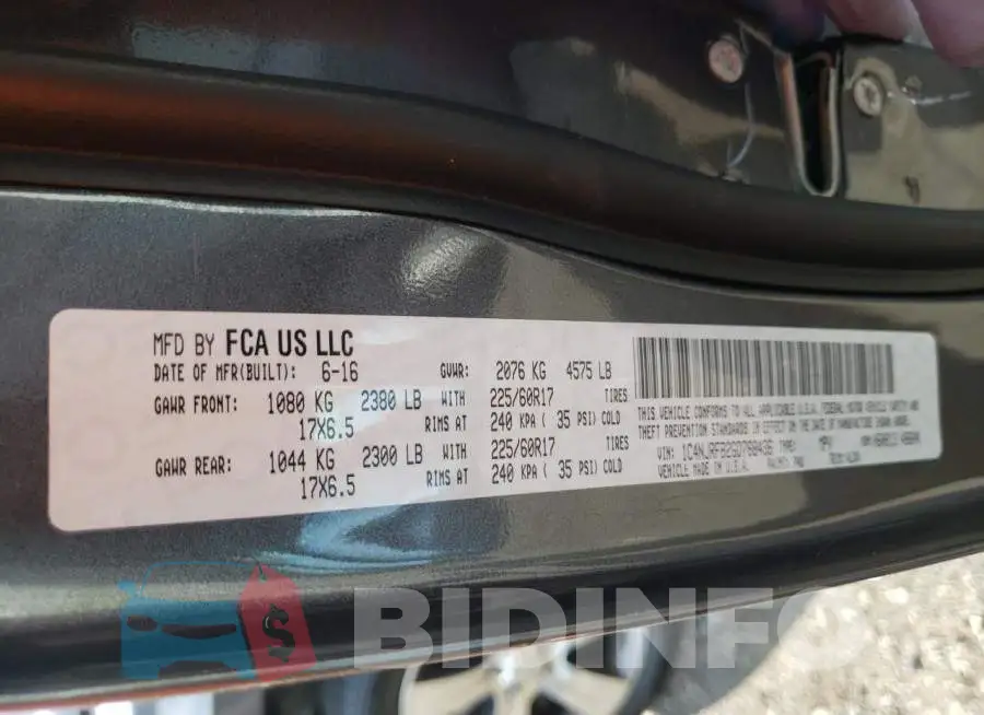 1C4NJRFB2GD768436 Photo# 10