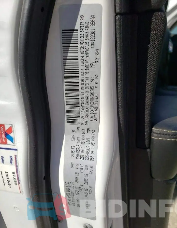 1C4PJMCB7HW601205 Photo# 10