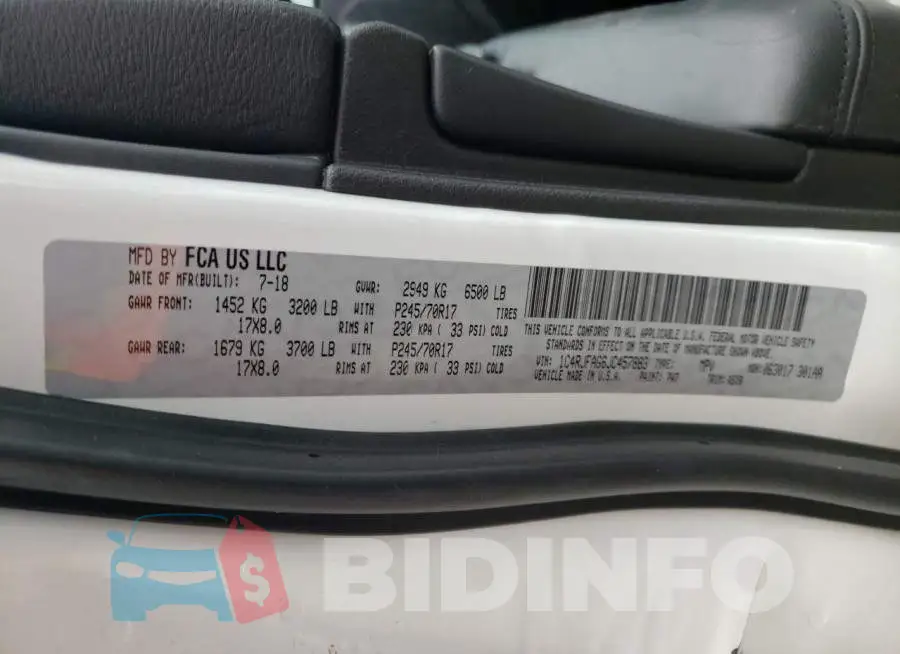1C4RJFAG6JC457883 Photo# 10