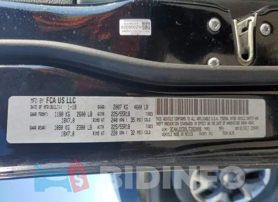 3C4NJDCB9JT282098 Photo# 10