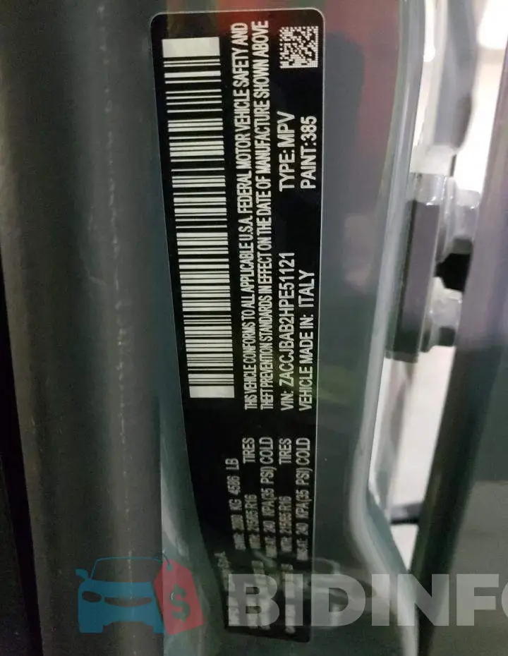 ZACCJBAB2HPE51121 Photo# 10