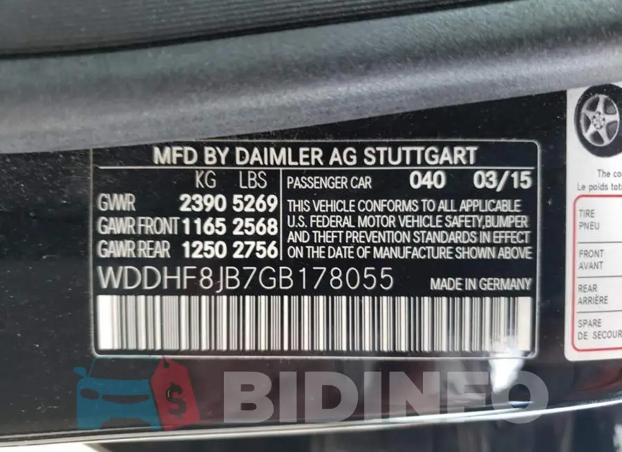 WDDHF8JB7GB178055 Photo# 10