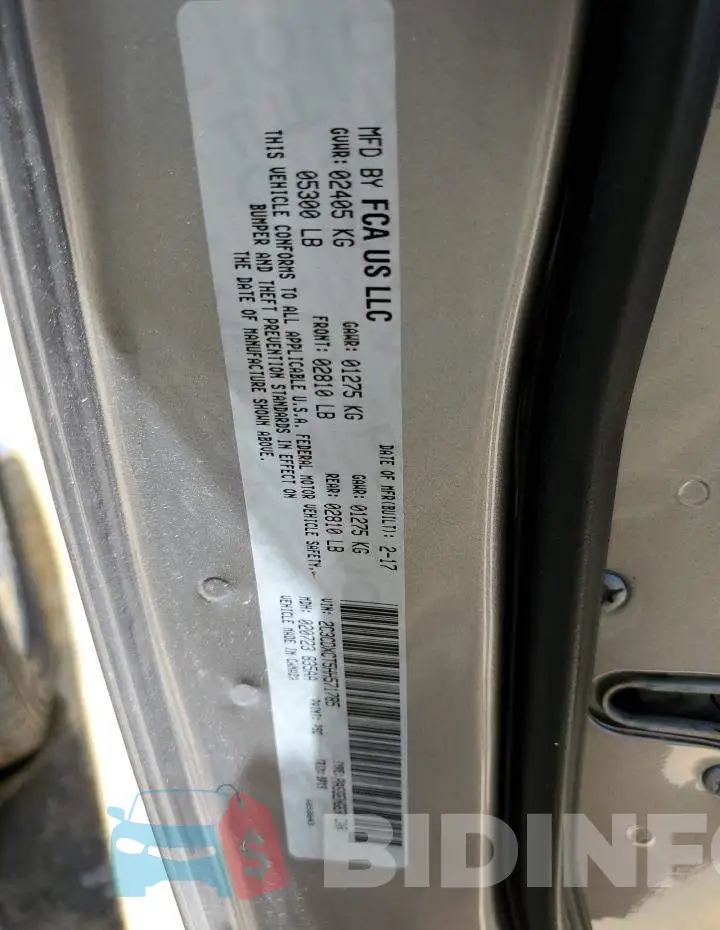 2C3CDXCT5HH571785 Photo# 10