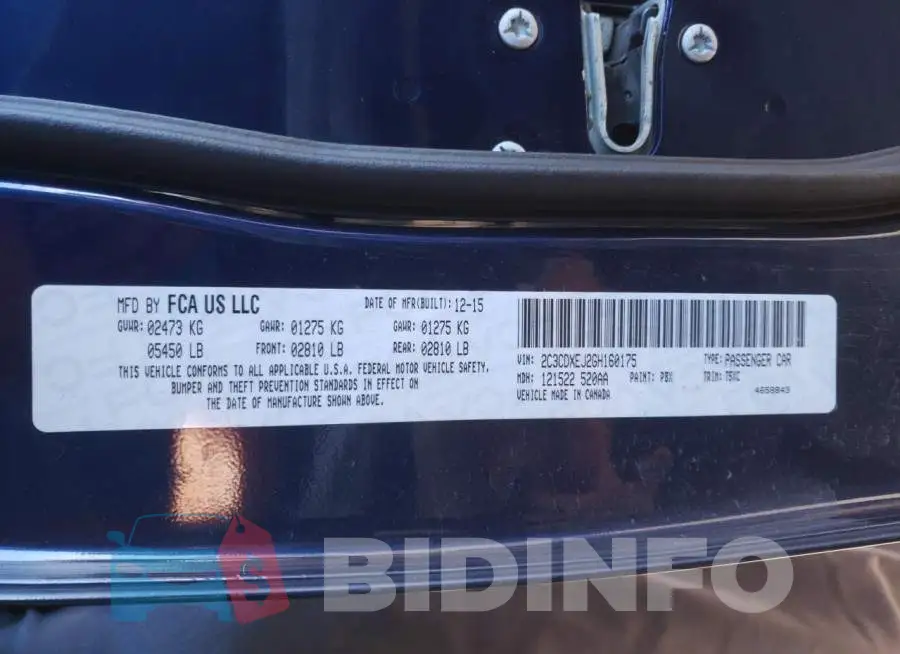 2C3CDXEJ2GH160175 Photo# 10