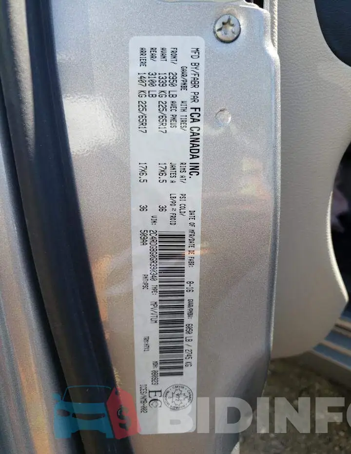 2C4RDGBG0GR390340 Photo# 10
