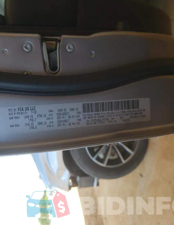 3C4PDCAB3JT474341 Photo# 10