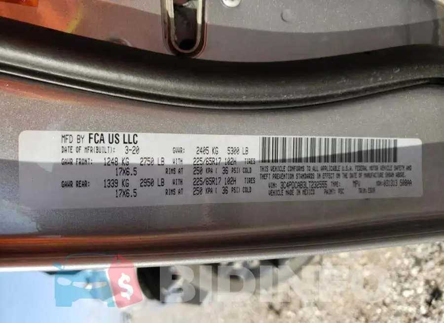 3C4PDCAB3LT232555 Photo# 10