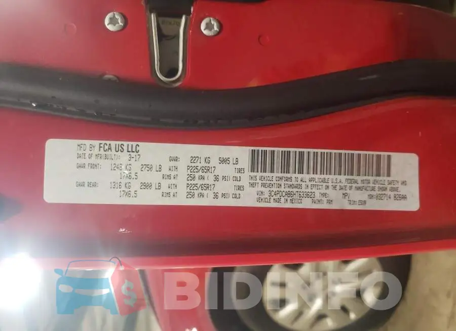 3C4PDCAB6HT633623 Photo# 10