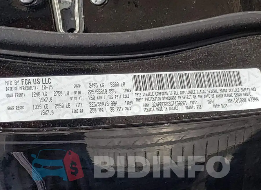3C4PDCGB3GT158261 Photo# 10