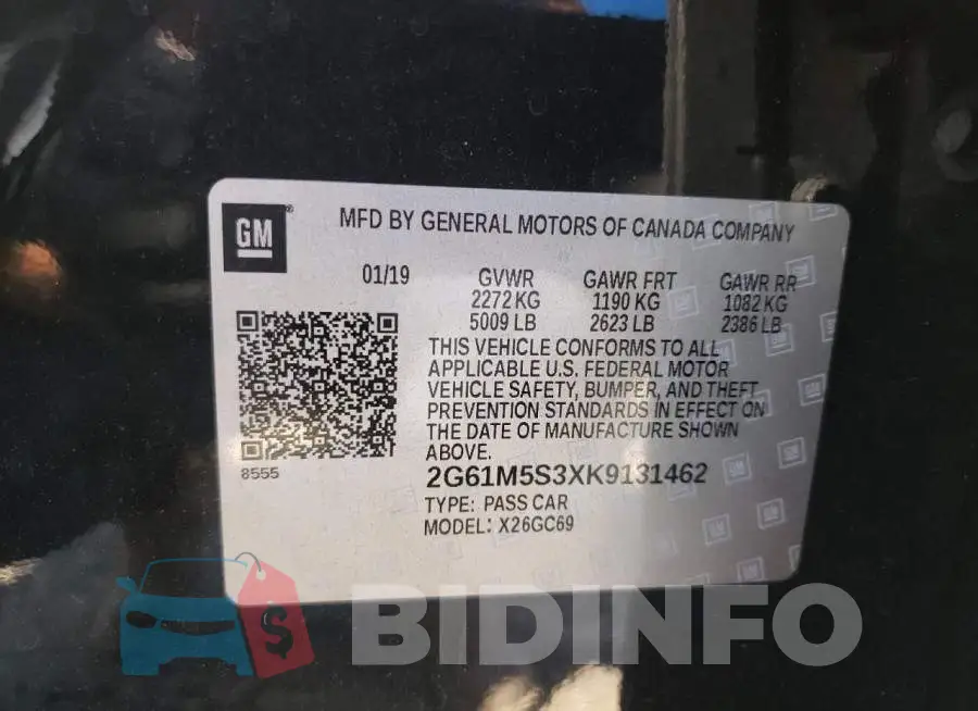 2G61M5S3XK9131462 Photo# 10