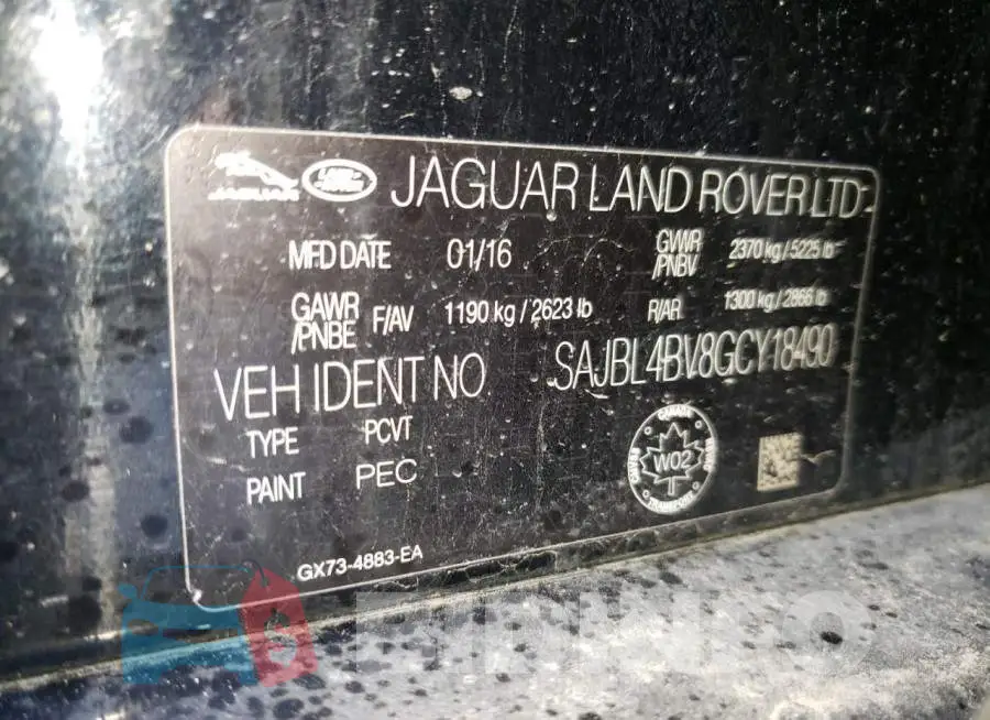 SAJBL4BV8GCY18490 Photo# 10