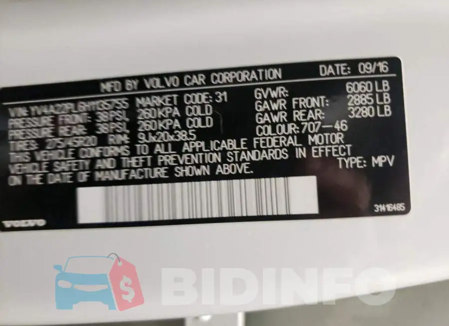 YV4A22PL6H1135755 Photo# 10