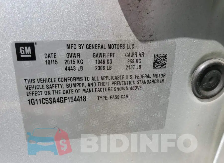 1G11C5SA4GF154418 Photo# 10