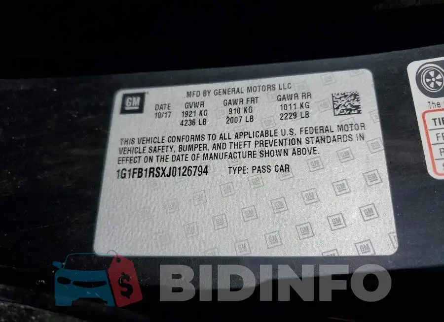 1G1FB1RSXJ0126794 Photo# 10