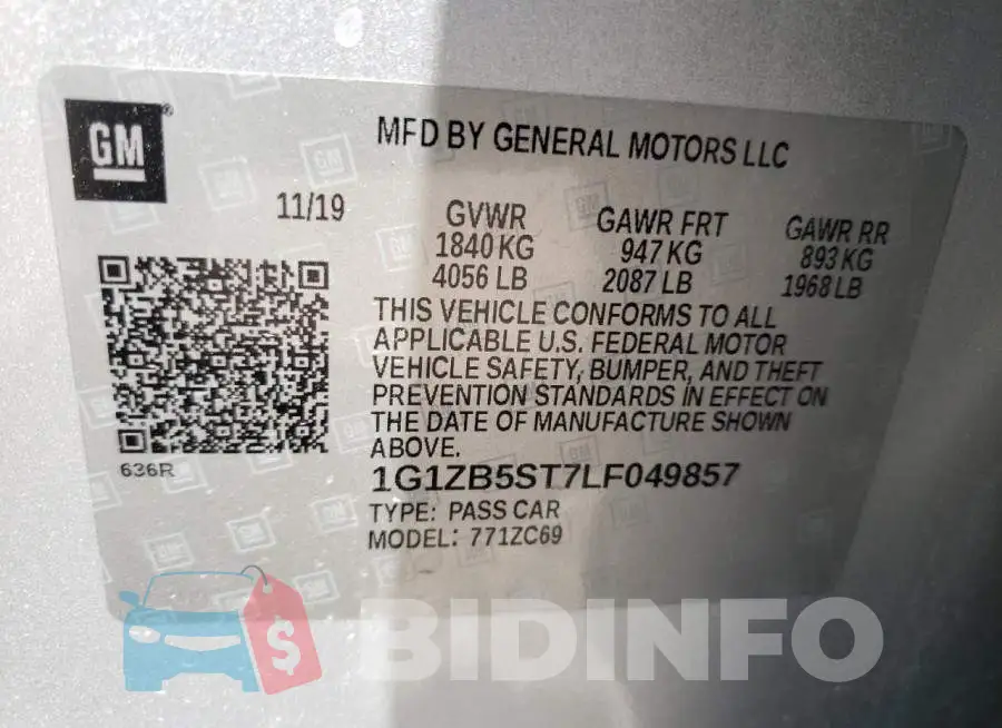 1G1ZB5ST7LF049857 Photo# 10