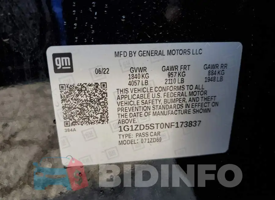 1G1ZD5ST0NF173837 Photo# 10