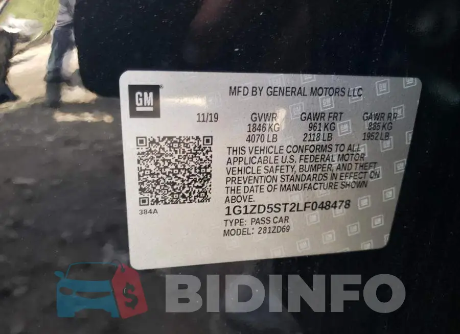 1G1ZD5ST2LF048478 Photo# 10