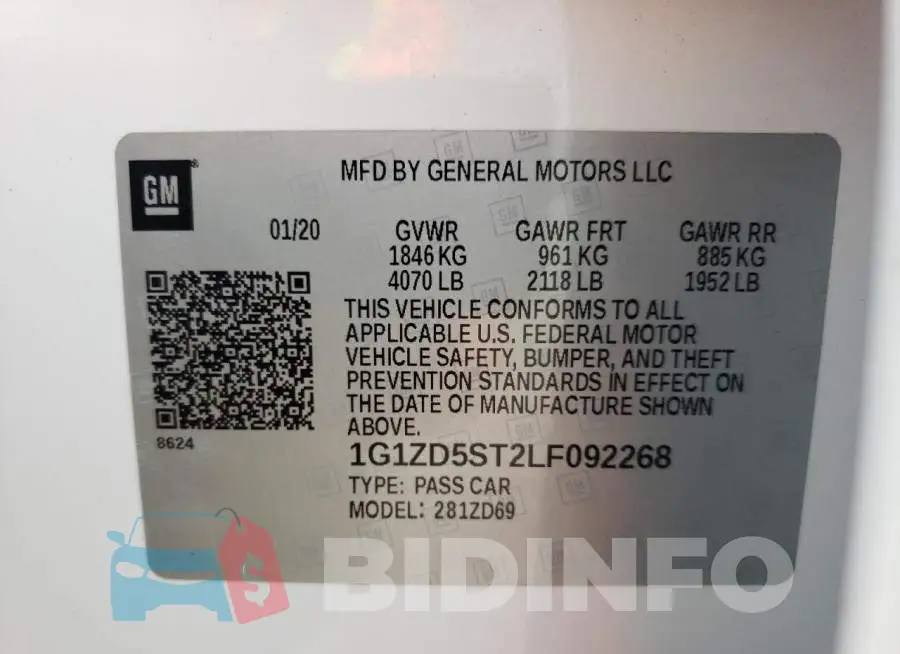 1G1ZD5ST2LF092268 Photo# 10