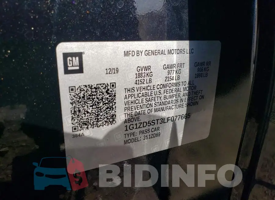 1G1ZD5ST3LF077665 Photo# 10