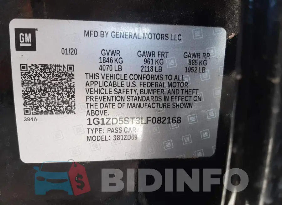1G1ZD5ST3LF082168 Photo# 10