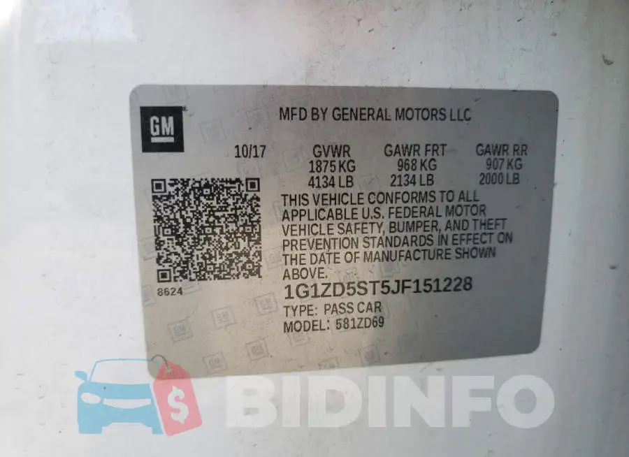 1G1ZD5ST5JF151228 Photo# 10