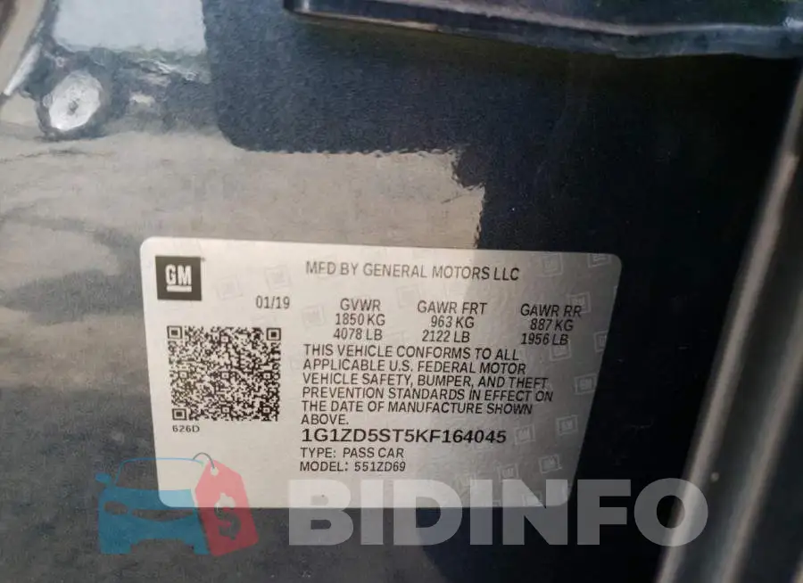 1G1ZD5ST5KF164045 Photo# 10