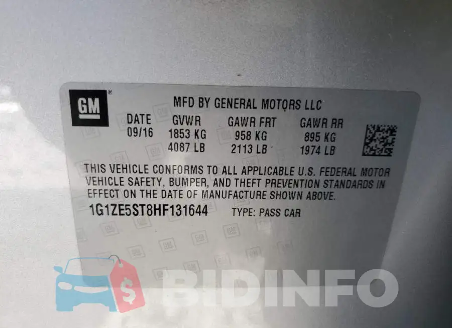 1G1ZE5ST8HF131644 Photo# 10