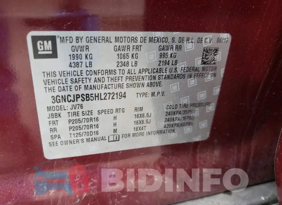 3GNCJPSB5HL272194 Photo# 10